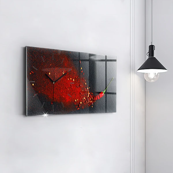 Horizontale Uhr mit motiv Rotes Gewürz