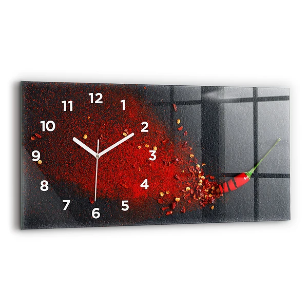 Horizontale Uhr mit motiv Rotes Gewürz