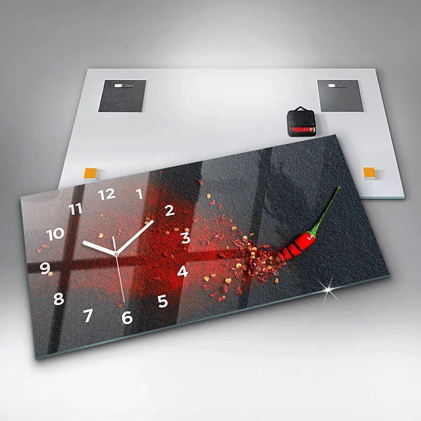 Horizontale Uhr mit motiv Rotes Gewürz