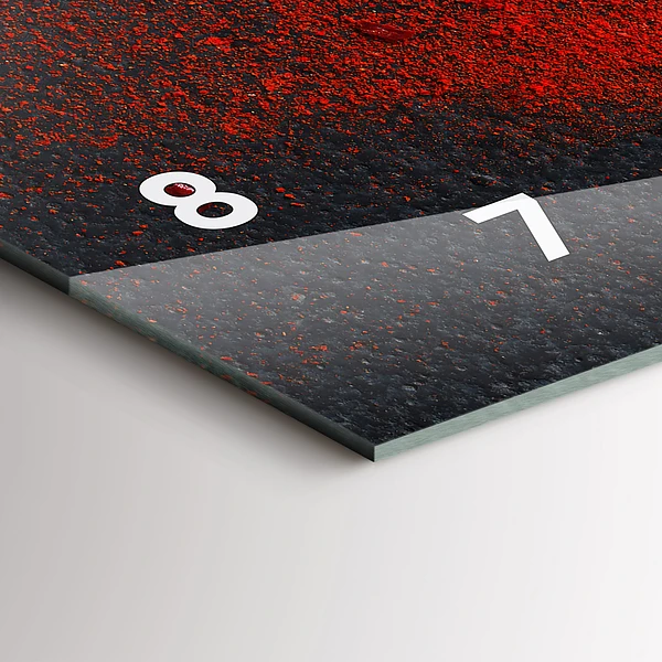 Horizontale Uhr mit motiv Rotes Gewürz