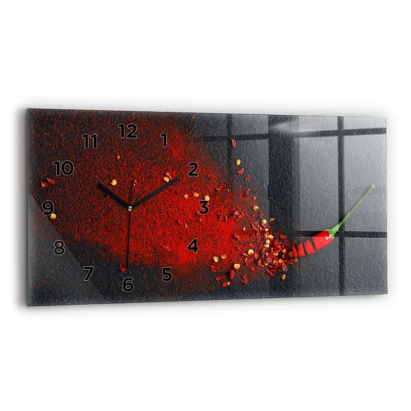 Horizontale Uhr mit motiv Rotes Gewürz