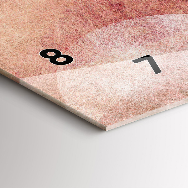 Horizontale Uhr Geometrische Abstraktion