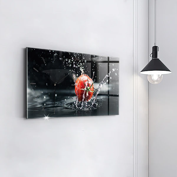 Horizontale Uhr mit motiv Tomate