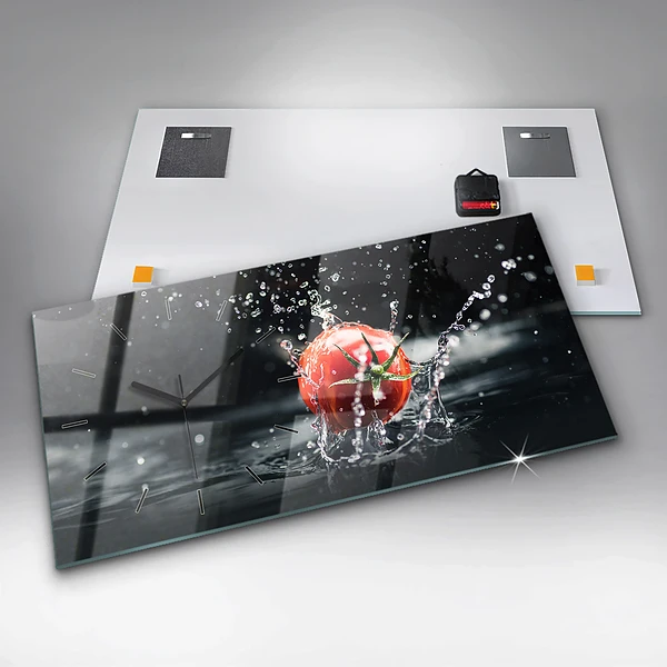 Horizontale Uhr mit motiv Tomate