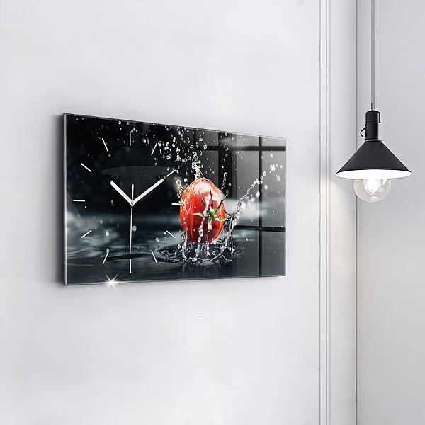 Horizontale Uhr mit motiv Tomate