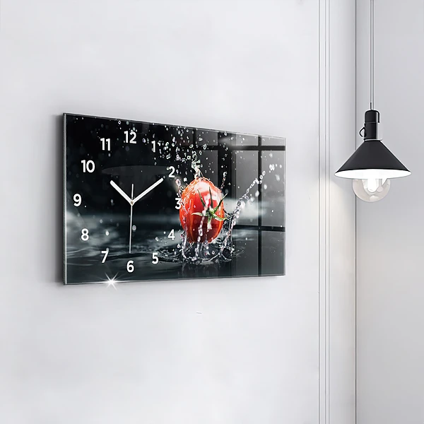 Horizontale Uhr mit motiv Tomate