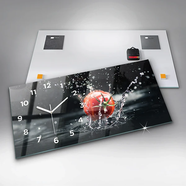 Horizontale Uhr mit motiv Tomate
