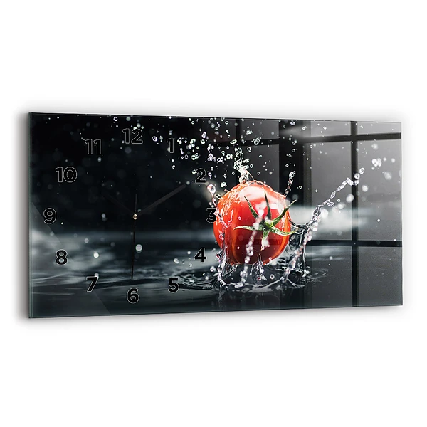 Horizontale Uhr mit motiv Tomate