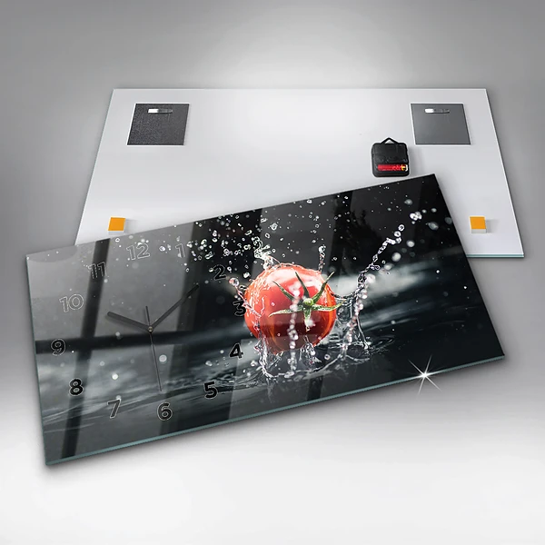 Horizontale Uhr mit motiv Tomate
