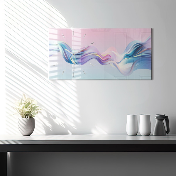 Horizontale Uhr Flüssiges Fließelement