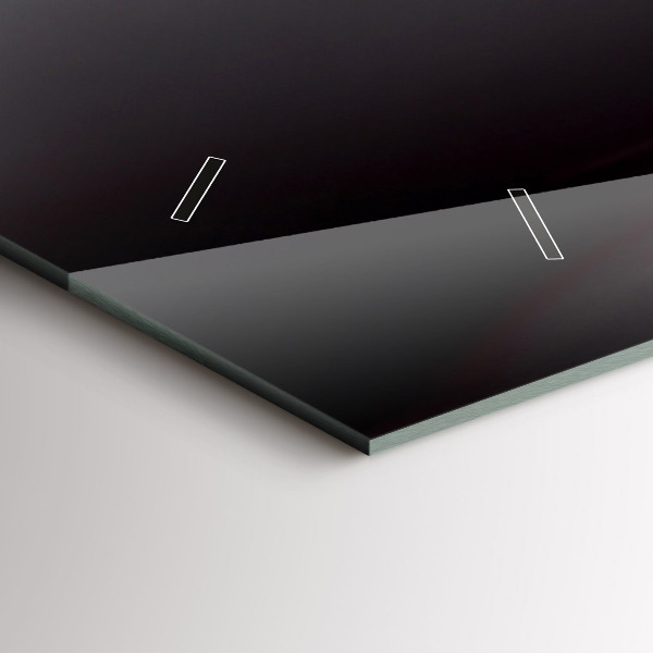 Horizontale Uhr mit motiv Weinglas