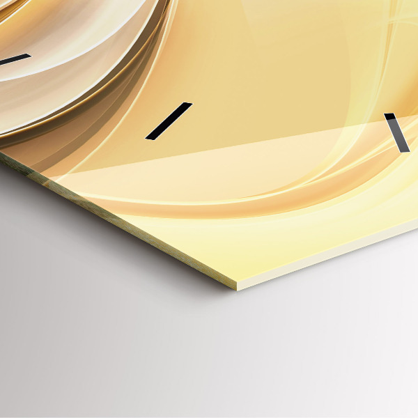 Wanduhr quadratisch mit motiv Abstrakte Wellen