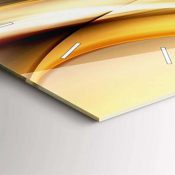 Wanduhr modern quadratisch Abstrakte Welle