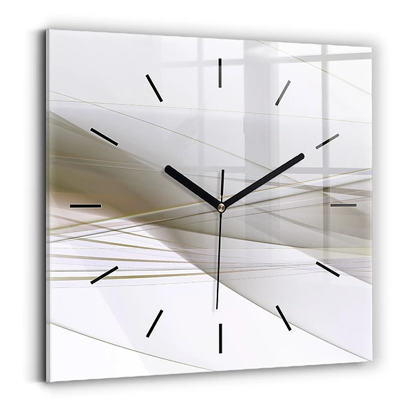 Wanduhr quadratisch Helle Abstraktion