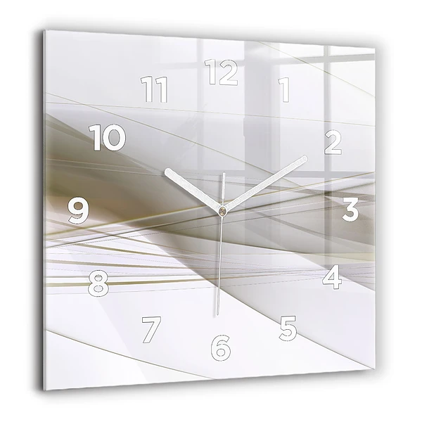 Wanduhr quadratisch Helle Abstraktion