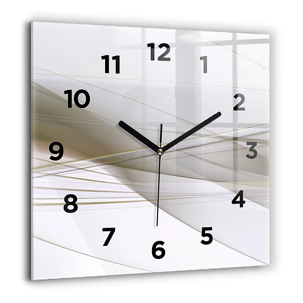 Wanduhr quadratisch Helle Abstraktion