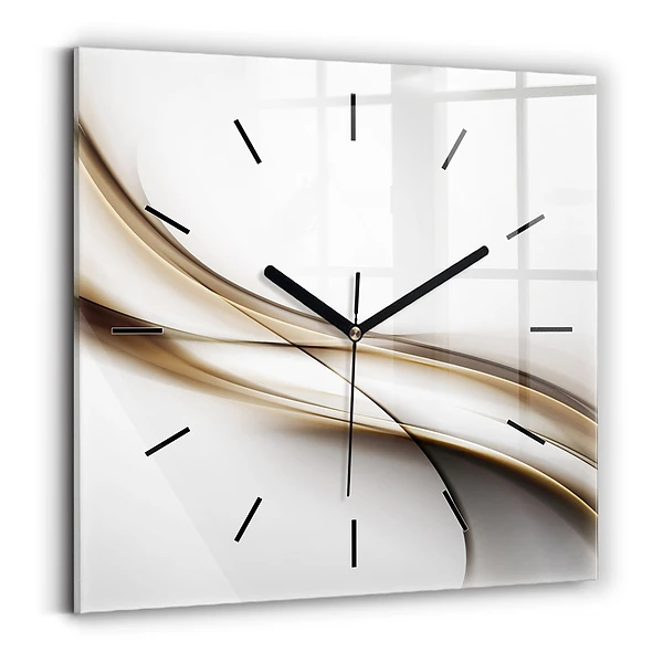Wanduhr quadratisch mit motiv Abstrakte Linien