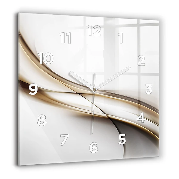 Wanduhr quadratisch mit motiv Abstrakte Linien