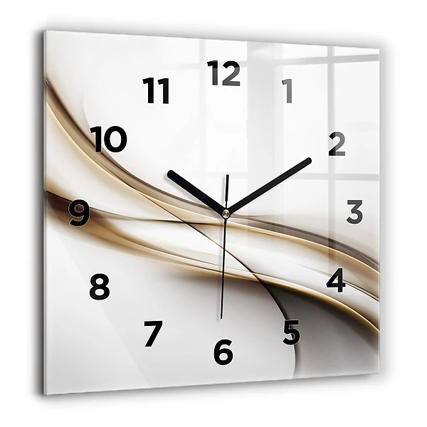 Wanduhr quadratisch mit motiv Abstrakte Linien
