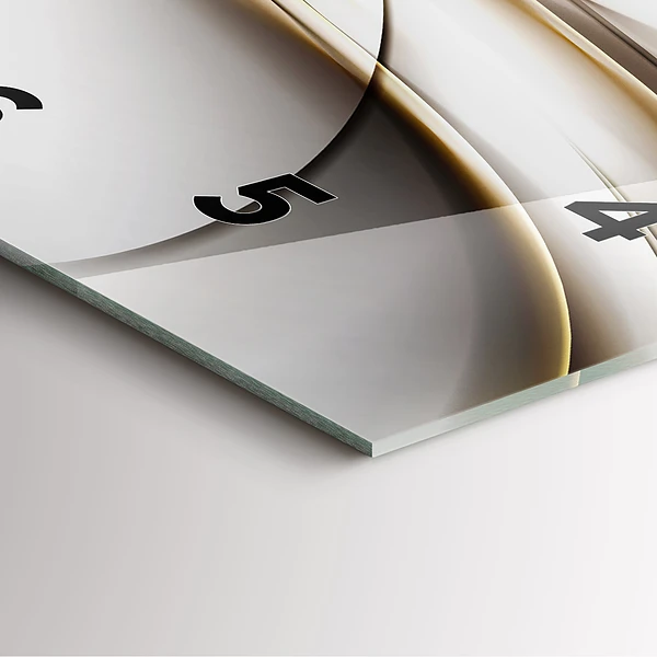 Wanduhr quadratisch mit motiv Abstrakte Linien