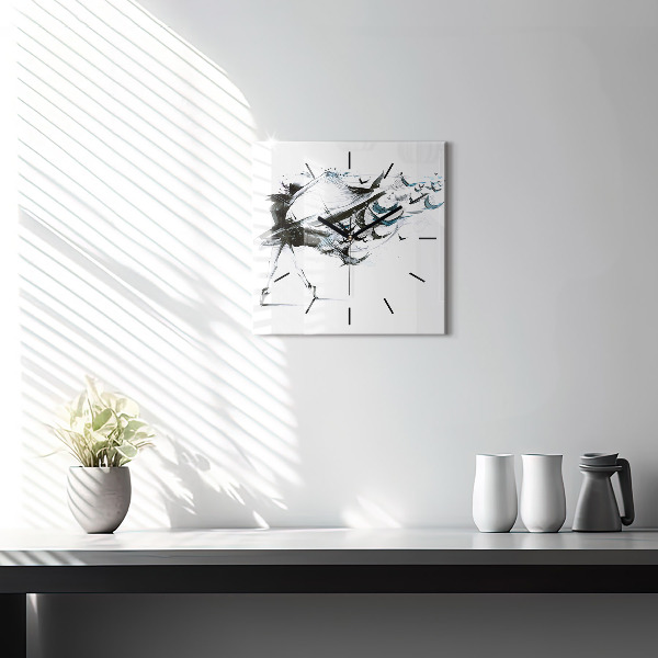 Wanduhr quadratisch mit motiv Frau tanzt Ballett