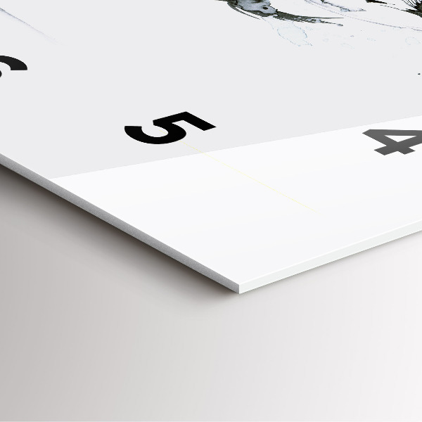 Wanduhr quadratisch mit motiv Frau tanzt Ballett