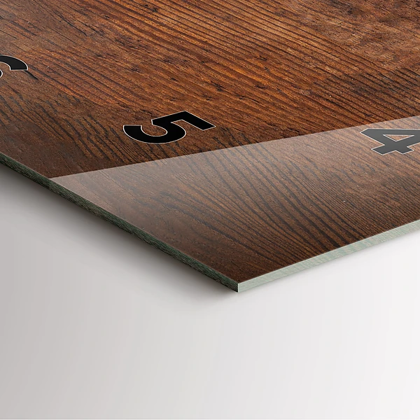 Wanduhr quadratisch mit motiv Altes Holz