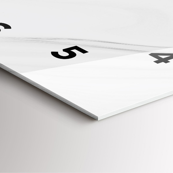 Wanduhr quadratisch Dekorativer Marmor