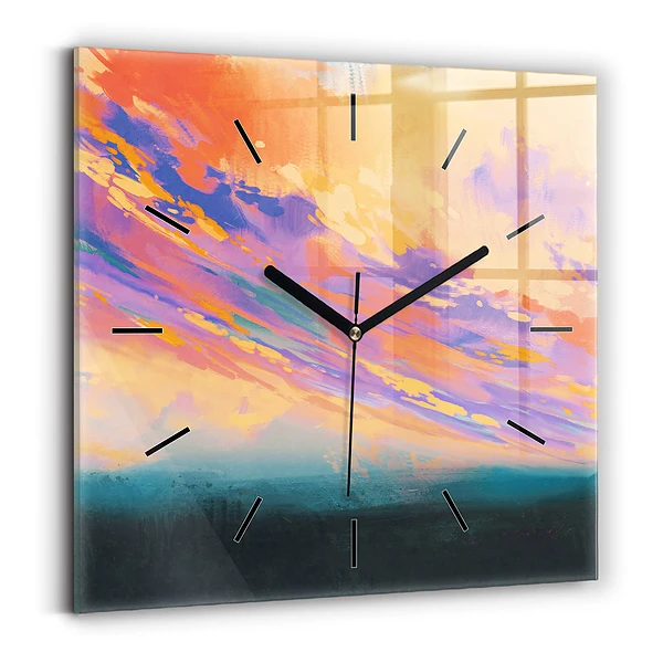 Wanduhr quadratisch mit motiv Platonische Liebe