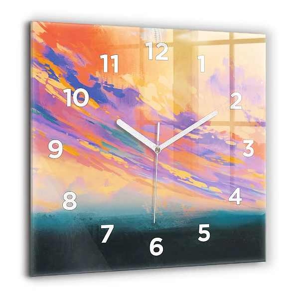 Wanduhr quadratisch mit motiv Platonische Liebe
