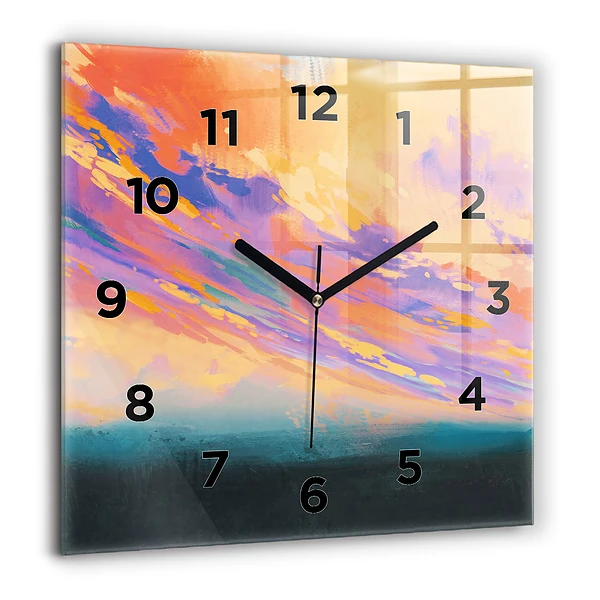 Wanduhr quadratisch mit motiv Platonische Liebe