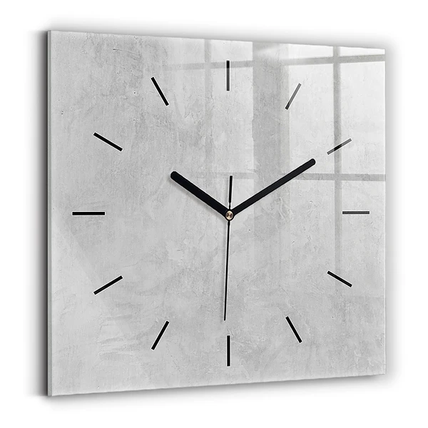 Wanduhr quadratisch mit motiv Steinmauer