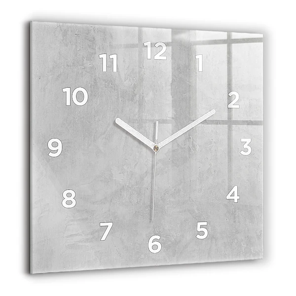 Wanduhr quadratisch mit motiv Steinmauer