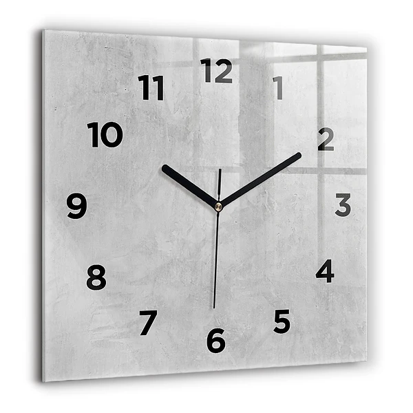 Wanduhr quadratisch mit motiv Steinmauer