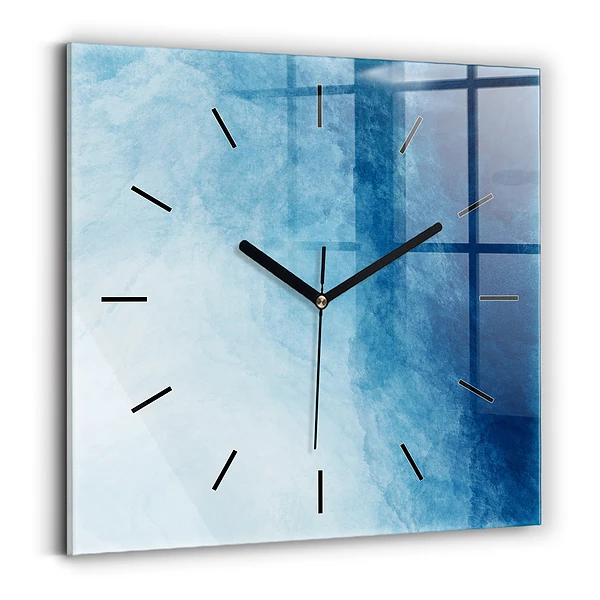 Wanduhr quadratisch mit motiv Wasser abstrakt