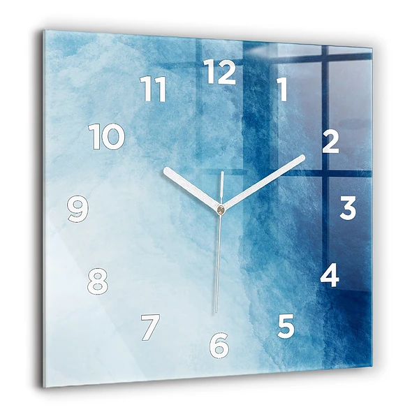 Wanduhr quadratisch mit motiv Wasser abstrakt