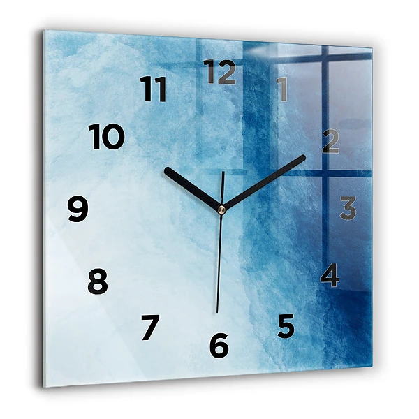 Wanduhr quadratisch mit motiv Wasser abstrakt