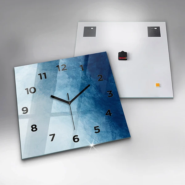 Wanduhr quadratisch mit motiv Wasser abstrakt