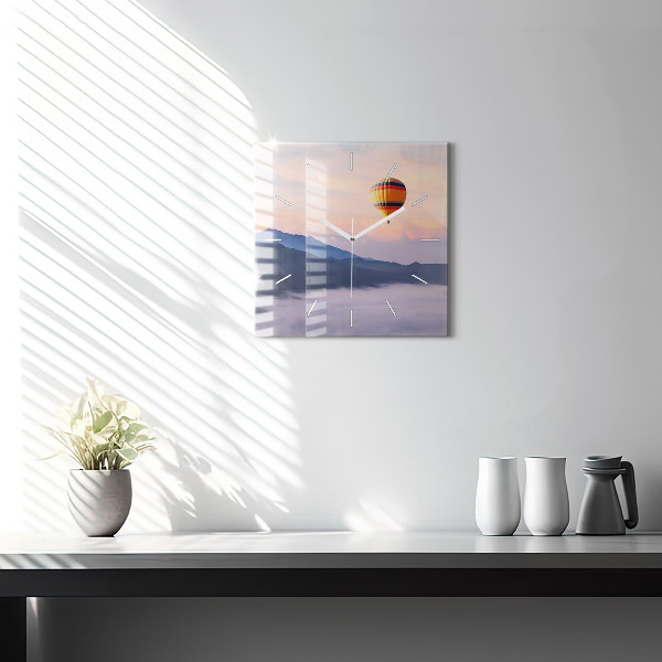 Wanduhr quadratisch Schöne Landschaft