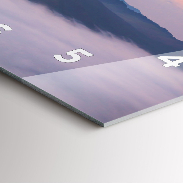 Wanduhr quadratisch Schöne Landschaft