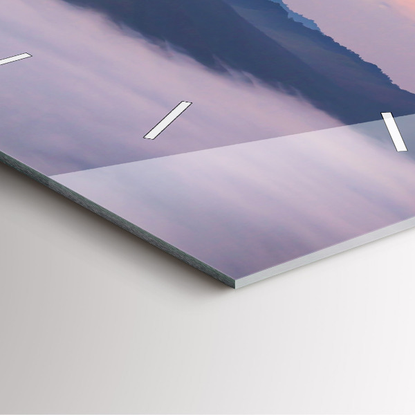 Wanduhr quadratisch Schöne Landschaft