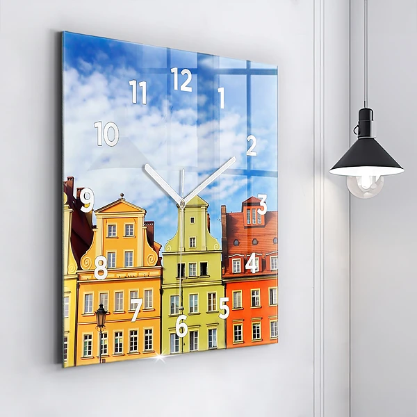 Wanduhr modern quadratisch Breslau - Alte Stadt