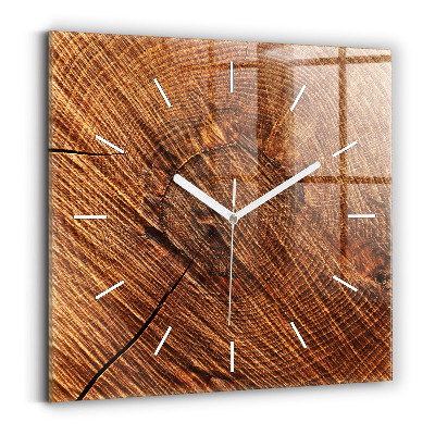 Wanduhr quadratisch Dekoratives Holz