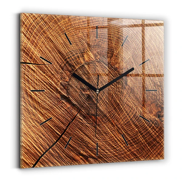Wanduhr quadratisch Dekoratives Holz