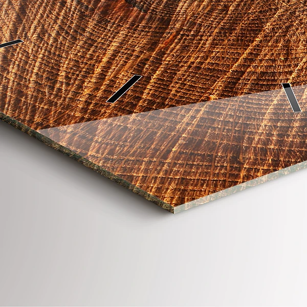 Wanduhr quadratisch Dekoratives Holz