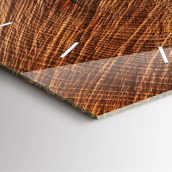 Wanduhr quadratisch Dekoratives Holz
