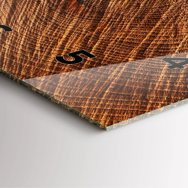 Wanduhr quadratisch Dekoratives Holz