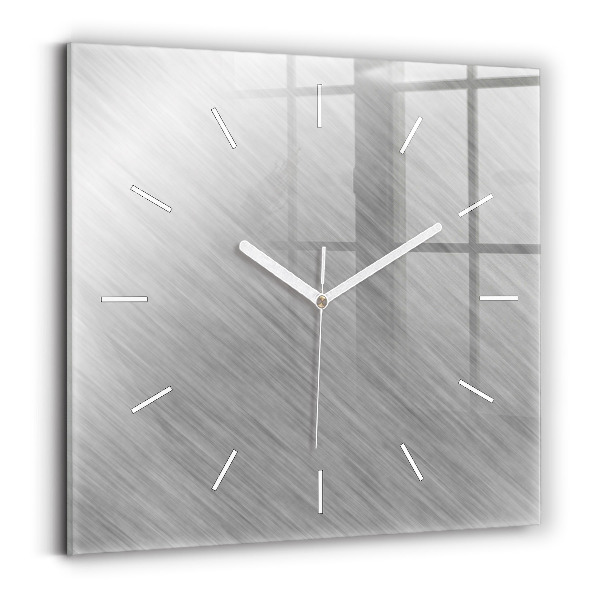 Wanduhr quadratisch mit motiv Metallwand