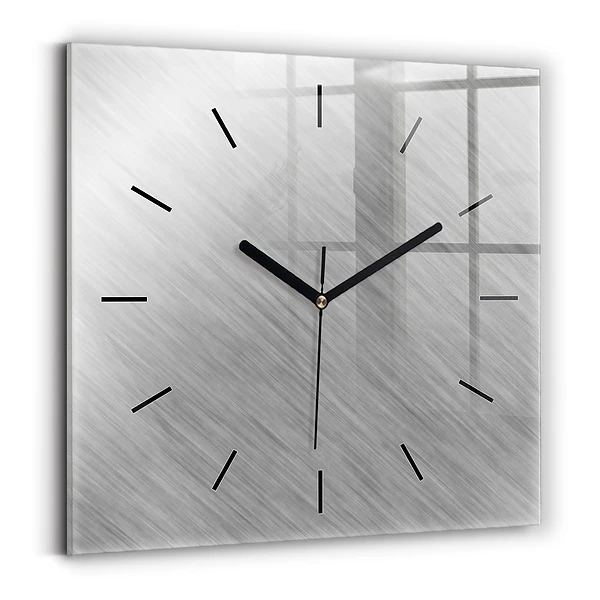 Wanduhr quadratisch mit motiv Metallwand