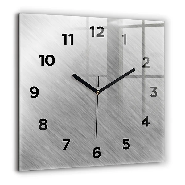 Wanduhr quadratisch mit motiv Metallwand